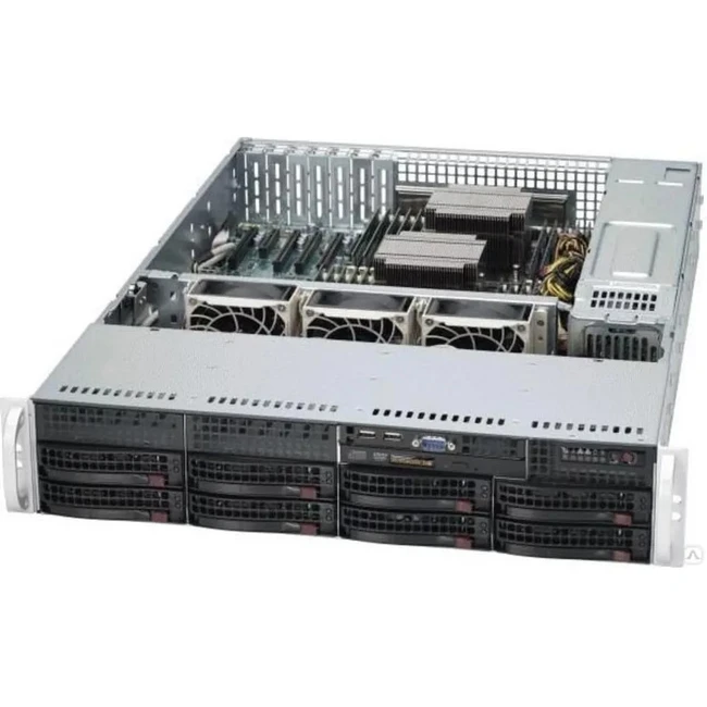 Сервер Supermicro 2U Rack CSE-825TQC-R802LPB/H12DSI-N6 CS825H12DSI7313 (2U Rack, EPYC 7313, 3000 МГц, 16, 128, 4 x 32 ГБ, SFF 2.5", 4x 960 ГБ)