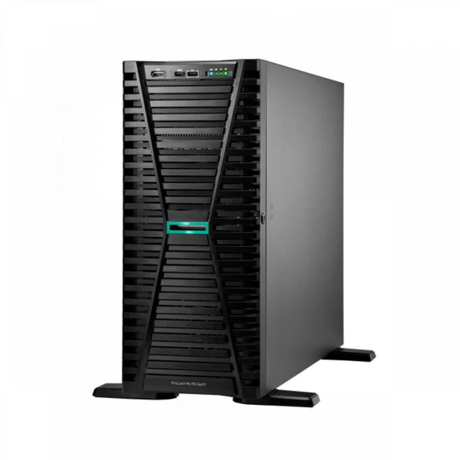 Сервер HPE ProLiant ML110 Gen11 P71659-425 (Tower, Xeon Silver 4510, 2400 МГц, 12, 30, 2 x 32 ГБ, SFF 2.5", 2x 480 ГБ)