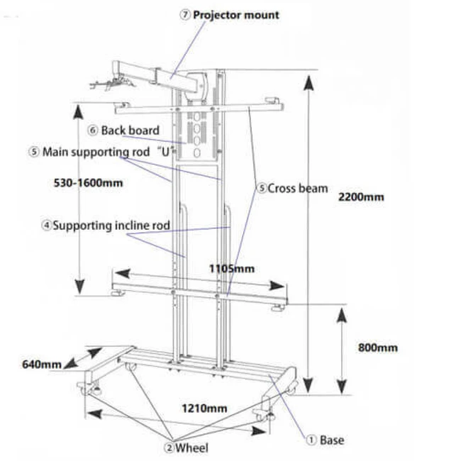 Аксессуар для презентационного оборудования Intech WJ2200B