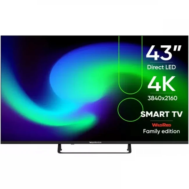 Телевизор Topdevice TDTV43BS05U TDTV43BS05U_BK 43 ", Smart TV, Черный