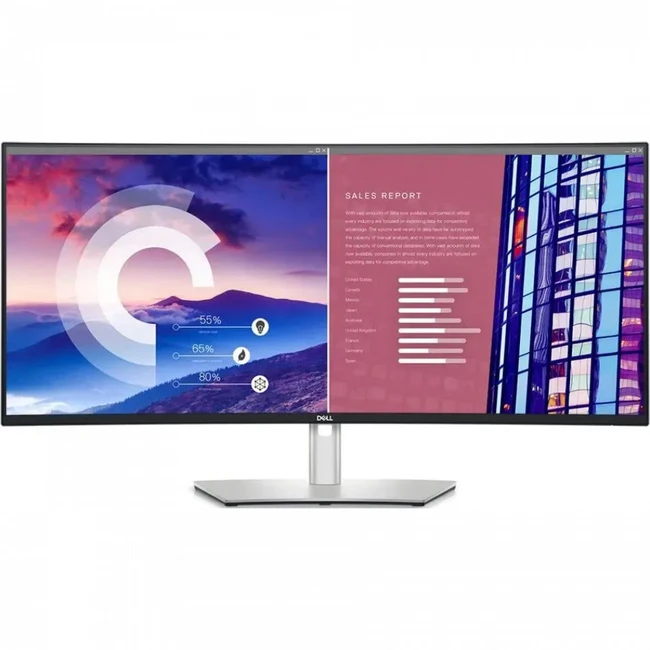 Монитор Dell U3821DW (37.5 ", IPS, Quad HD+ 3840x1600 (12:5), 60 Гц)