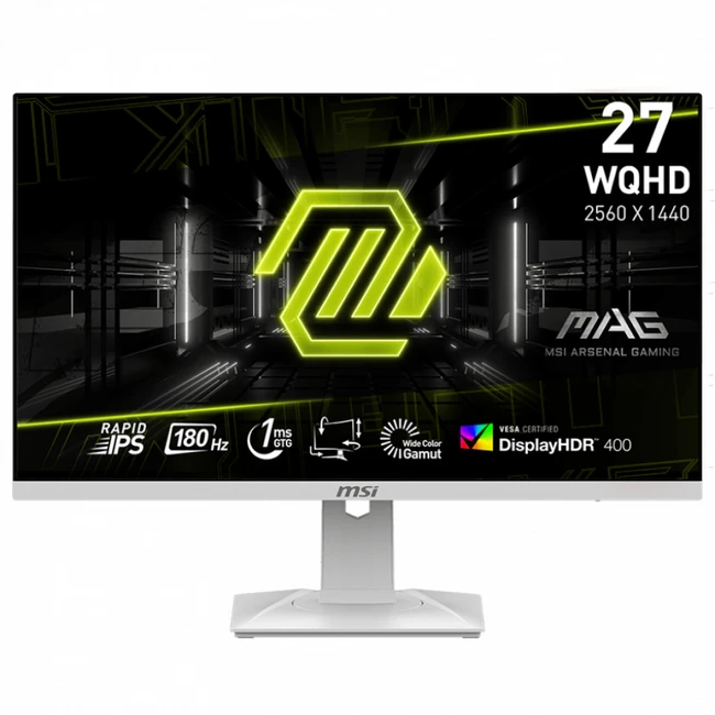Монитор MSI MAG 274QRFW 9S6-3CC29H-277 27 ", IPS, Quad HD 2560x1440 (16:9), 180 Гц
