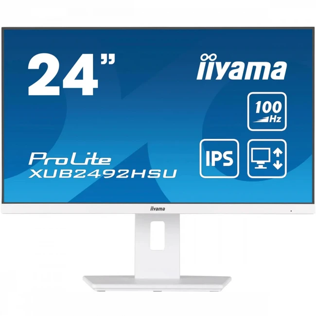 Монитор IIYAMA ProLite XUB2492HSU-W6 23.8 ", IPS, Full HD 1920x1080 (16:9), 100 Гц