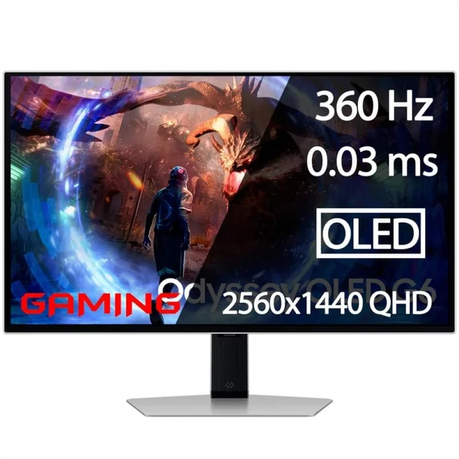 Монитор Samsung Odyssey G6 S27DG600SIXCI LS27DG600SIXCI (27 ", OLED, Quad HD 2560x1440 (16:9), 360 Гц)