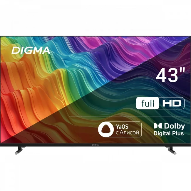 Телевизор Digma LED43SBB33 DM-LED43SBB33 (43 ", Черный)