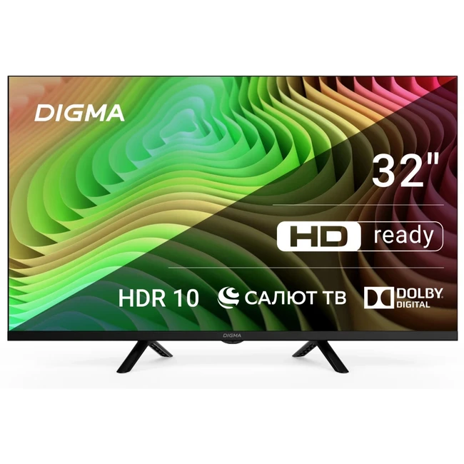 Телевизор Digma 32" DM-LED32SBB34 32 ", Smart TV, Черный