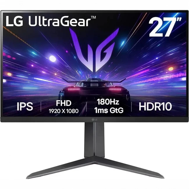 Монитор LG UltraGear 27GS65F-B Черный 27GS65F-B.ARUZ 27 ", IPS, Full HD 1920x1080 (16:9), 180 Гц