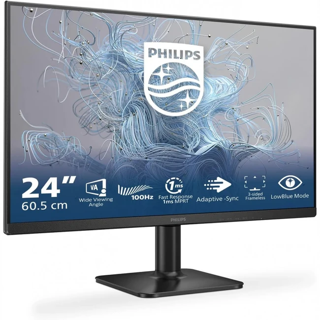 Монитор Philips 24E2N1100LB/01 24E2N1100LB/01/00 23.8 ", VA, Full HD 1920x1080 (16:9), 100 Гц
