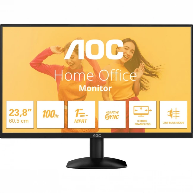 Монитор AOC 24B35HM2 24B35HM2/01/00 (23.8 ", VA, Full HD 1920x1080 (16:9), 100 Гц)