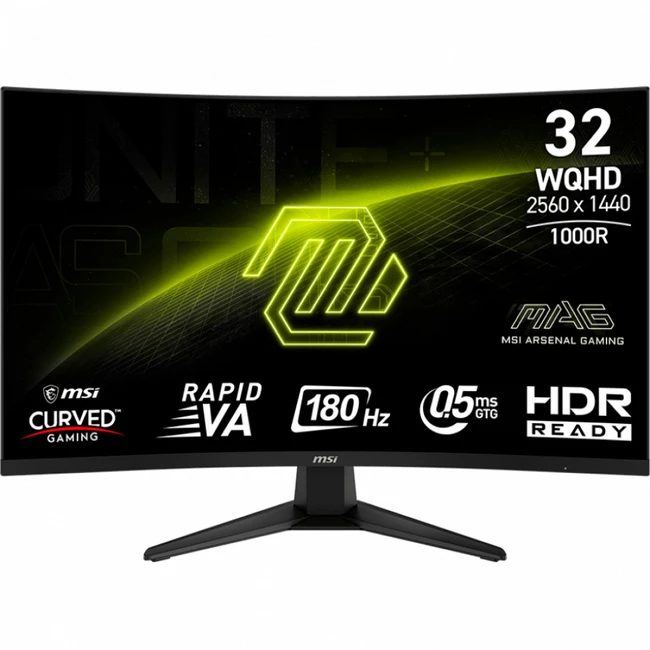 Монитор MSI MAG 325CQF 9S6-3DC11H-085 31.5 ", VA, Quad HD 2560x1440 (16:9), 180 Гц