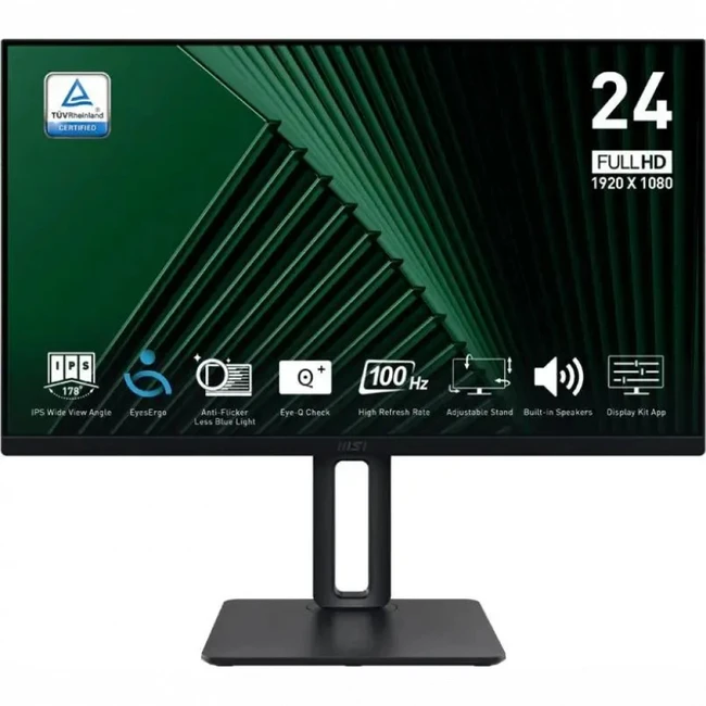 Монитор MSI PRO MP245PG 9S6-3PC19M-014|| 23.8 ", IPS, Full HD 1920x1080 (16:9), 100 Гц