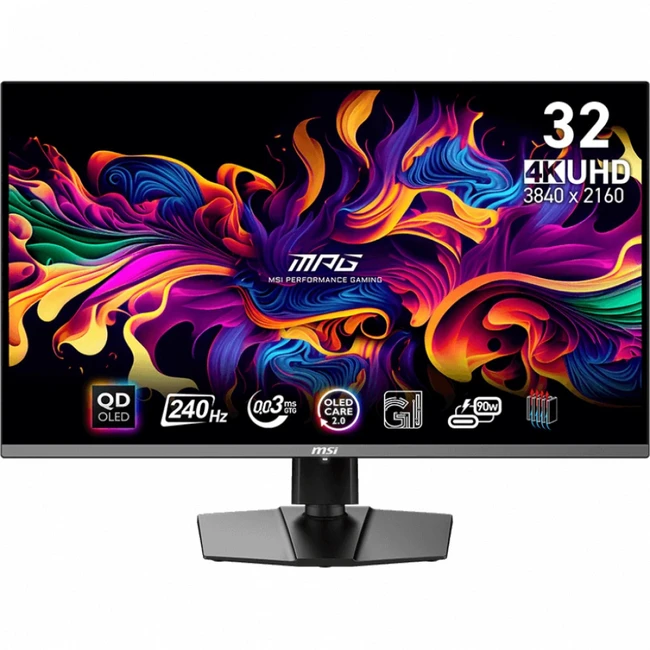 Монитор MSI MPG 321URXW 9S6-3DD29A-051 31.5 ", QD-OLED, 4K UHD 3840x2160 (16:9), 240 Гц
