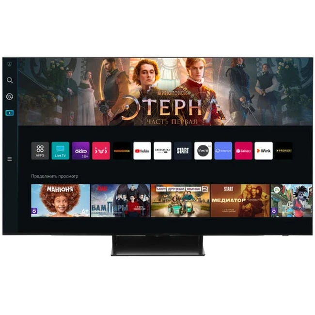 Телевизор Samsung QE55S90FAUXCE 55 ", Черный