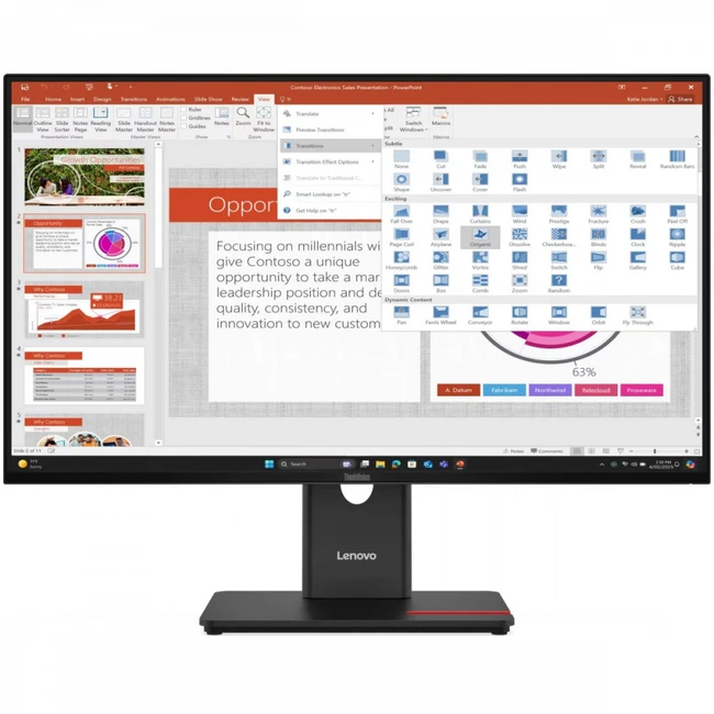 Монитор Lenovo ThinkVision T27-40 64A5MAR6CB 27 ", IPS, Full HD 1920x1080 (16:9), 120 Гц