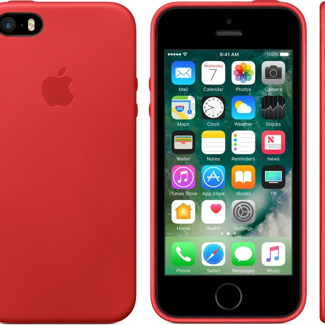 Аксессуары для смартфона Apple iPhone SE Leather Case - Red MR622ZM/A
