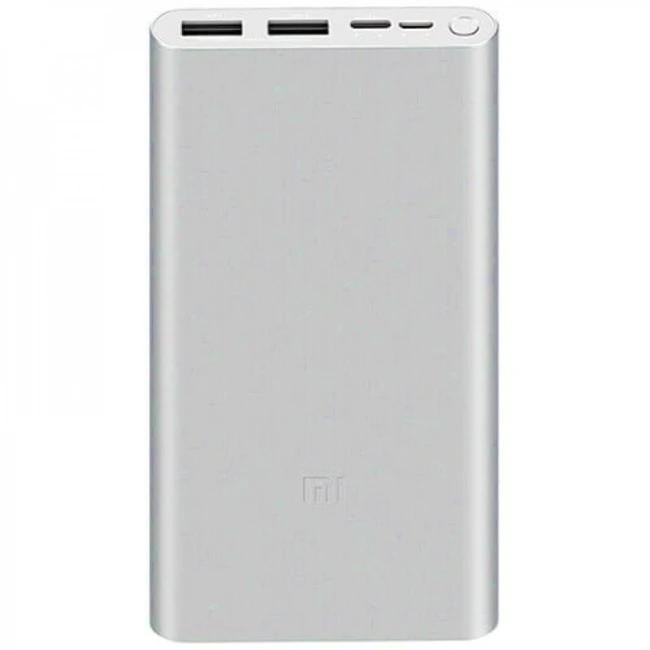 Внешний аккумулятор (Power Bank) Xiaomi Mi Power Bank 3 10000 mAh Silver VXN4259CN (10000 мАч, Серебро)