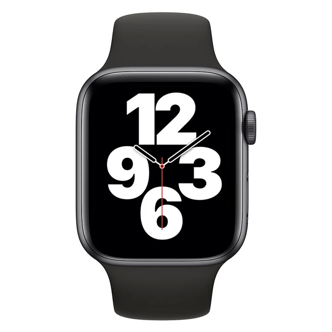 Apple Watch SE GPS 44mm Space Gray Aluminium Case with Black Sport Band - Regular MYDT2GK/A