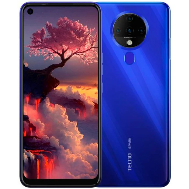 Смартфон TECNO Spark 6 4/128 KE7 Ocean Blue KE7-128-BLUE