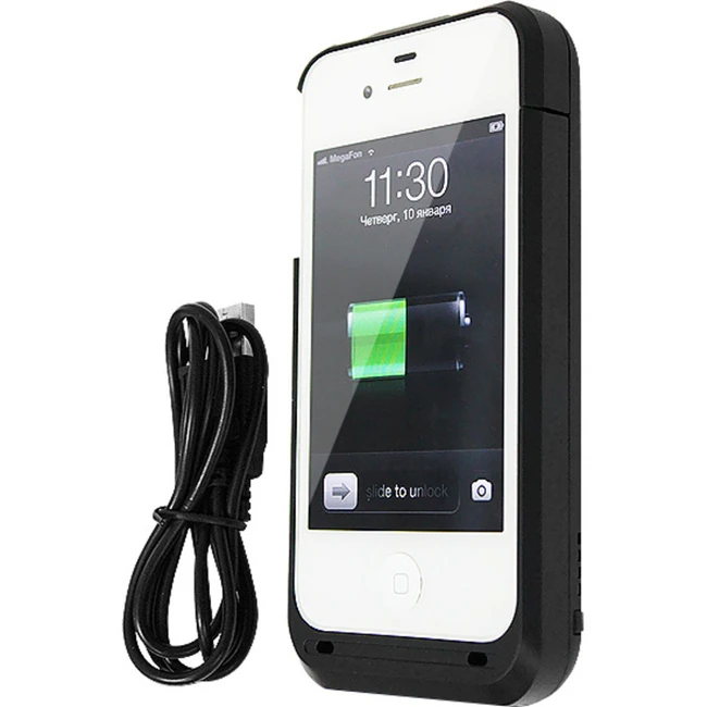 Внешний аккумулятор (Power Bank) CROWN micro CMPB-360 (2100 мАч, Черный)