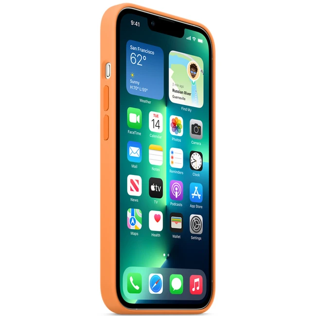 Аксессуары для смартфона Apple Чехол iPhone 13 Pro Silicone Case with MagSafe – Marigold MM2D3ZM/A
