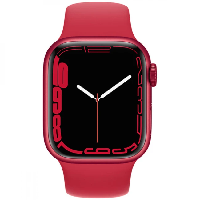 Apple Watch Series 7 GPS, 45mm (PRODUCT)RED Aluminium Case with (PRODUCT)RED Sport Band MKN93GK/A