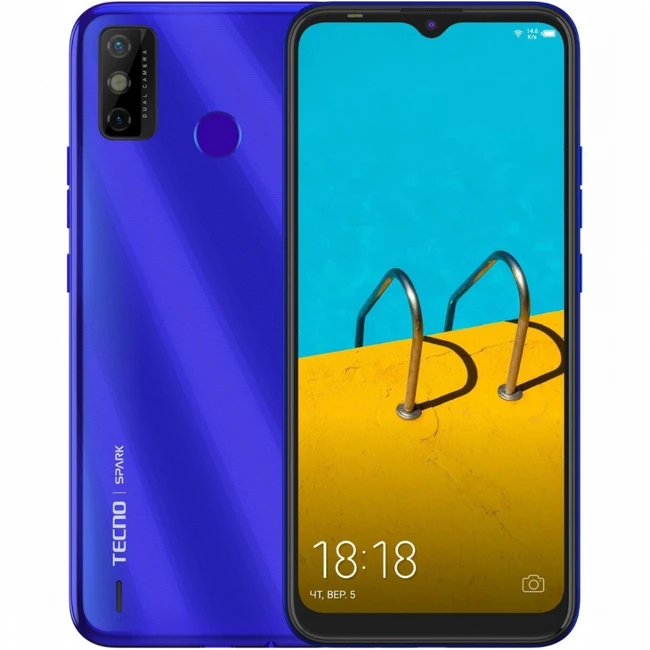 Смартфон TECNO Spark 6 Go 2021 2/32 GB Aqua Blue 10026222
