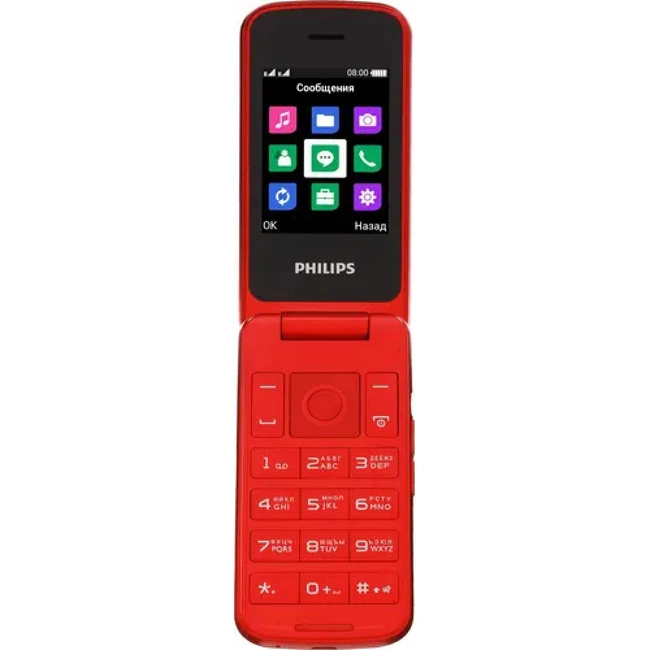 Мобильный телефон Philips Xenium E255 красный E255 R