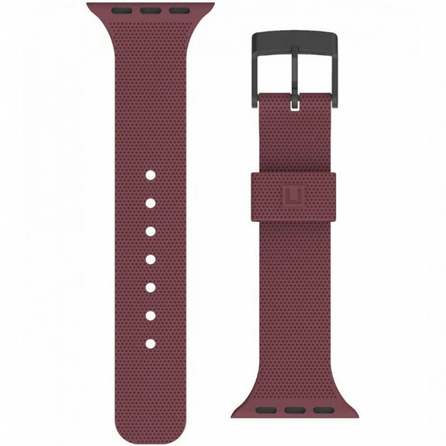 Аксессуары для смартфона UAG Ремешок DOT Textured Silicone Strap для Apple Watch 42/44/45 мм Aubergine 19249K314747