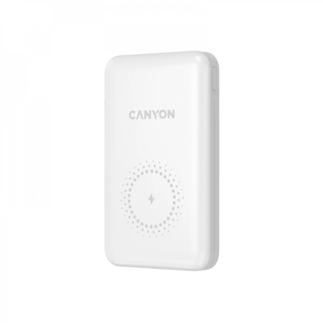 Внешний аккумулятор (Power Bank) Canyon PB-1001 CNS-CPB1001W (10000 мАч, Белый)