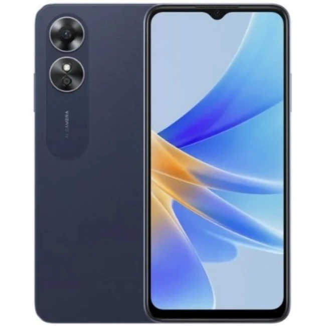 Смартфон Oppo A17 A17_64_Midnight Black 64 Гб, 4 Гб