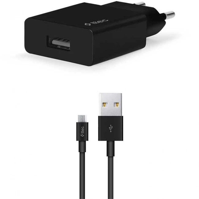 Ttec SmartCharger Travel Charger 2.1A Type-C Cable Black 2SCS20CS (2.1)