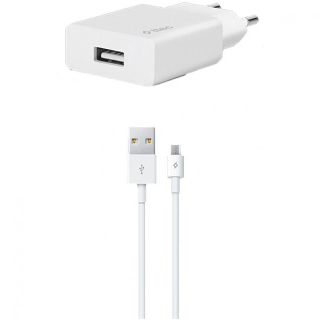 Ttec SmartCharger Travel Charger 2.1A Micro USB Cable White 2SCS20MB (2.1)