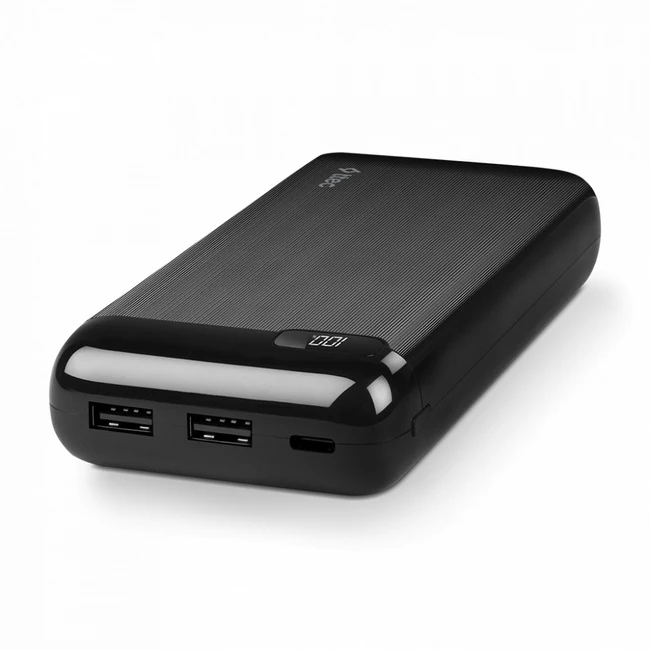 Внешний аккумулятор (Power Bank) Ttec PowerSlim LCD 2BB184S (20000 мАч, Черный)