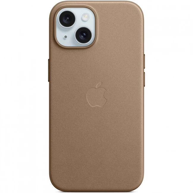 Аксессуары для смартфона Apple Чехол для iPhone 15 FineWoven Case with MagSafe - Taupe MT3C3ZM/A