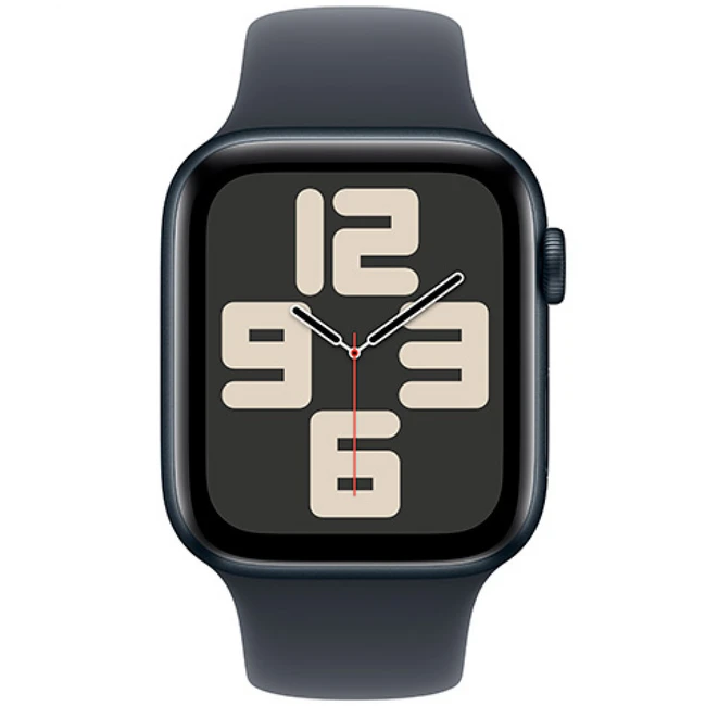 Apple Watch SE 2024 GPS 44mm Midnight Aluminium Case with Midnight Sport Band MXE73QI/A