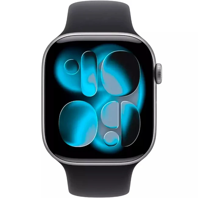 Apple Watch Series 11 GPS 46mm Space Grey Aluminium Case with Black Sport Band MEV44RK/A