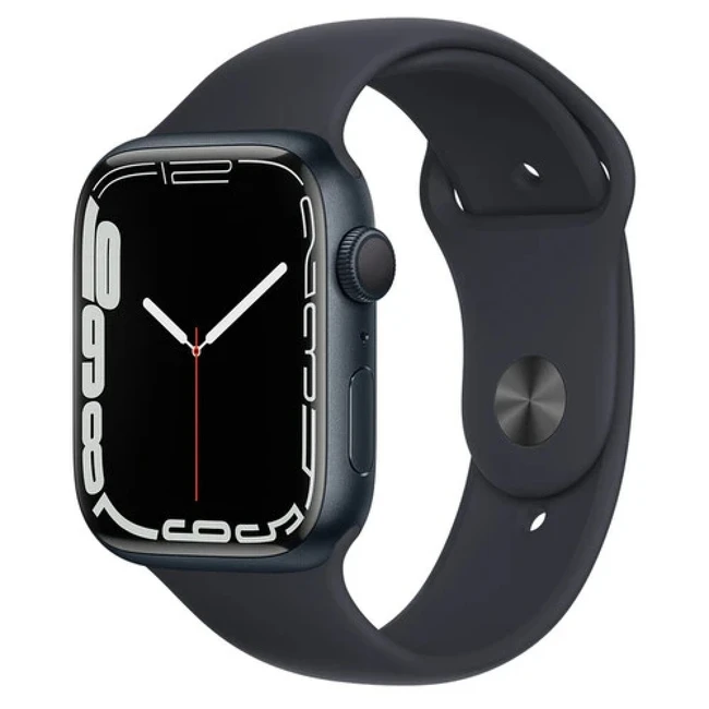 Apple Watch Series 7 GPS 41mm Midnight Aluminium Case with Midnight Sport Band MKMX3GK