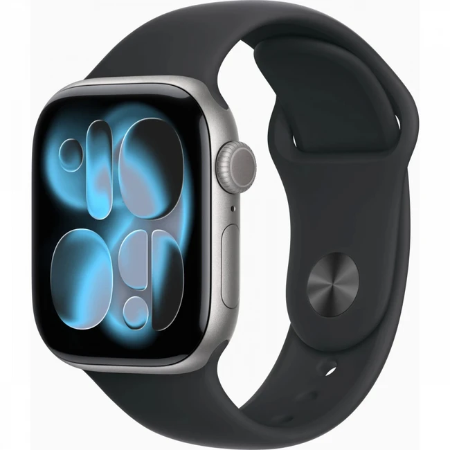 Apple Watch Series 11 42mm Space Grey Aluminium Case With Black Sport Band M/L MEQX4RK/A