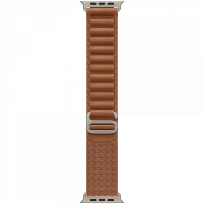 Аксессуары для смартфона Apple 49mm Terra Cotta Alpine Loop - Large - Natural Titanium Finish MFTD4ZM/A