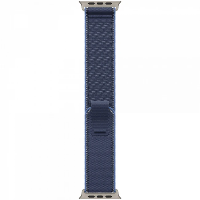 Аксессуары для смартфона Apple 49mm Blue/Bright Blue Trail Loop - M/L - Natural Titanium Finish MFT74ZM/A