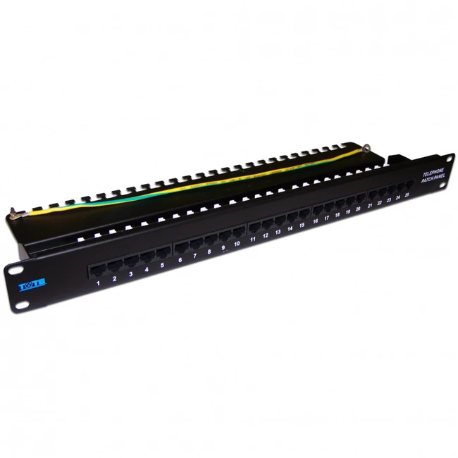 Патч-панель LANMASTER TWT-PP25TEL45 25 портов, UTP, Cat. 5e