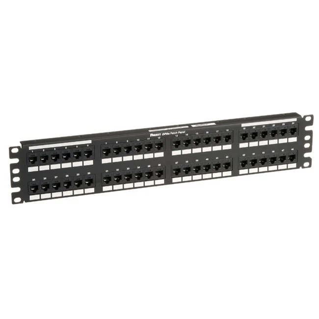 Патч-панель Panduit DP485E88TGY 48 портов, Flat, Cat. 5e