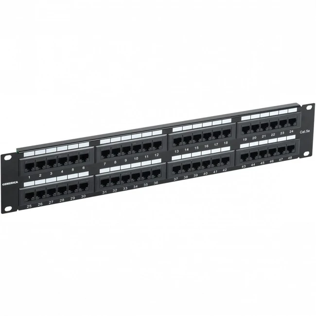 Патч-панель ITK PP48-2UC5EU-K05-G 48 портов, UTP, Cat. 5e