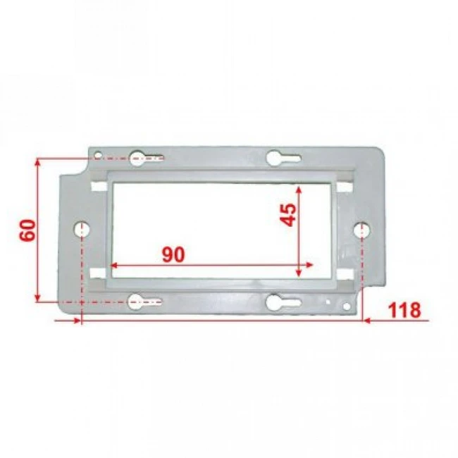 Кабельный канал LANMASTER LAN-PF45x90