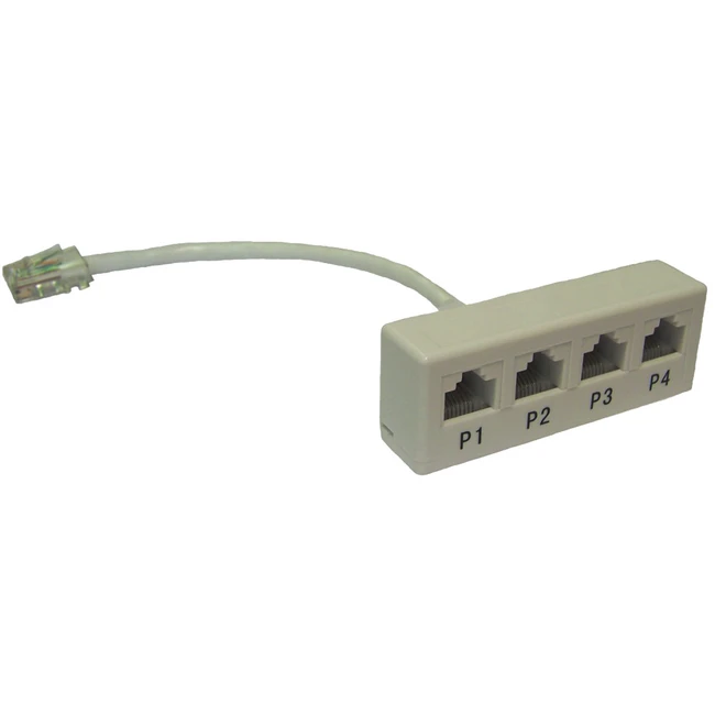 Аксессуар для кабельных сетей LANMASTER Y-адаптер, 4 параллельных порта TWT-Y-1P4
