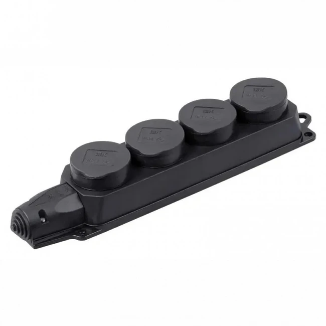 Аксессуар для кабельных сетей IEK Блок силовая (4 розетки) IEK Омега PKR64-016-2-K02