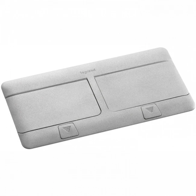 Аксессуар для оптических сетей Legrand Выдвижной розеточный блок, 8 модулей - алюминий 054013