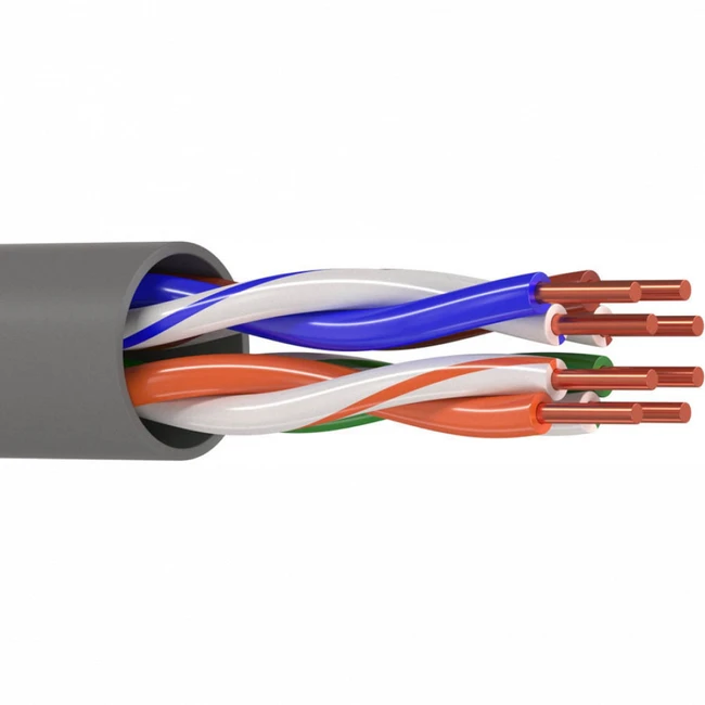 Кабель витая пара KCEP U/UTP 4х2хAWG 24/1 PVC Cat.5e