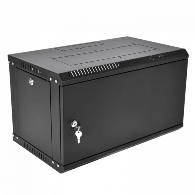 Серверный шкаф ЦМО ЭКОНОМ 9U (600x350) дверь металл, цвет черный ШРН-Э-9.350.1-9005