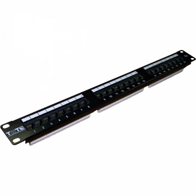 Патч-панель LANMASTER TWT-PP24UTP/6 (24 порта, UTP, Cat. 6)